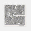 White and Yellow House Paisley Silk Pocket Square