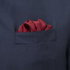Burgundy House Paisley Hand-Rolled Silk Pocket Square