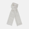 Plain White Silk Scarf