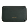 Dark Green and Red Rectangular Leather Travel Tray